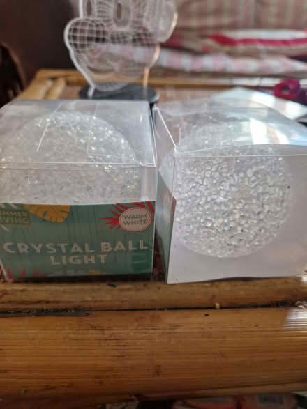 Photo of free 11 snowball style lights, white and blue. (Chobham GU24) #3
