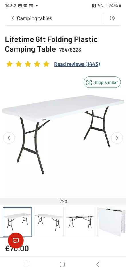 Photo of Long folding table (Bowerham area Lancaster) #1