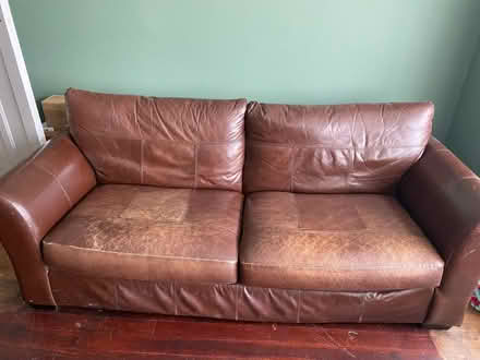 Photo of free Leather 3 Seater Sofa x 2 (Headingley LS4) #2