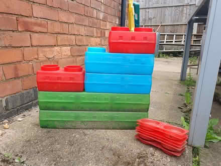 Photo of free Kids lego brick plant pot system (Long Eaton) #1