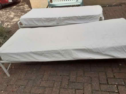 Photo of free Metal single beds (Northcourt OX14) #1