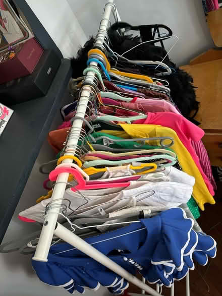 Photo of free White Metal Clothes Rail (Camberwell SE5) #3