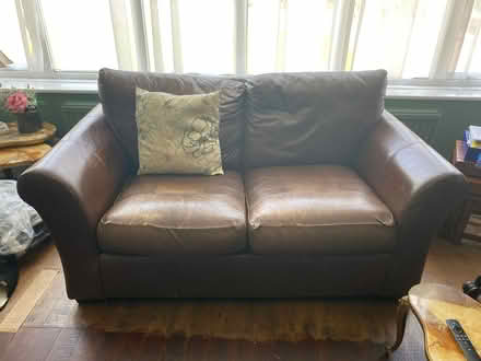 Photo of free 2 Seater Leather Sofa (Headingley LS4) #1