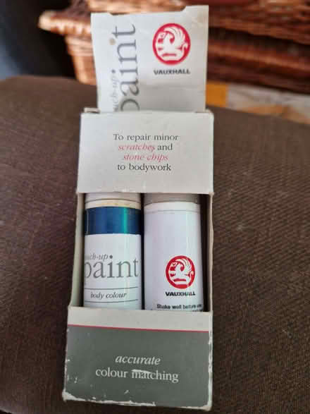 Photo of free Prestige blue Vauxhall Corsa touch up paint and lacquer (Chobham GU24) #1