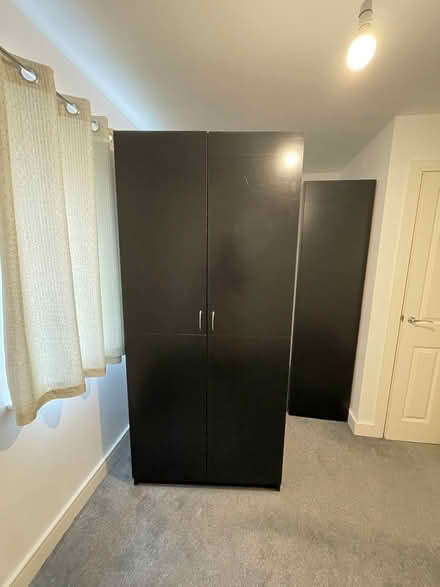 Photo of free 2 Black Wardrobes (Swan Village B70) #2