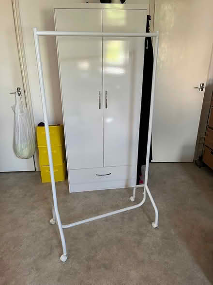 Photo of free White clothes rail (Hove BN3) #1