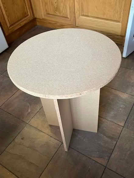 Photo of free Small circular table made of chipboard (Mimbridge GU24) #1
