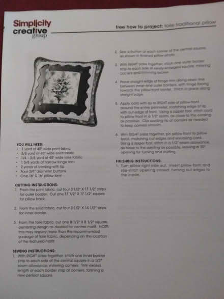Photo of free Simplicity Sewing Projects (Cheverly, MD) #4