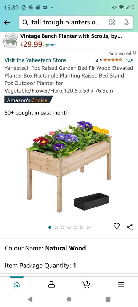 Photo of Quite a few Trough planters on legs/Weed membrane (Pin Green SG2) #2