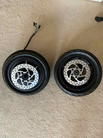 Photo of free Electric scooter wheels & motor (Odd down) #1