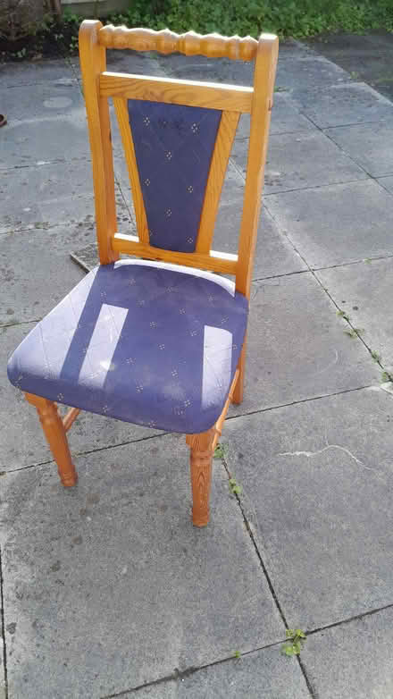 Photo of free Pine dining chair (Bare LA4) #2