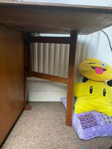 Photo of free Gate-Leg Wooden Table w/ Storage (Saltaire BD18) #2