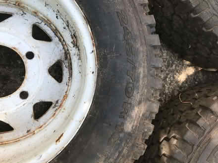 Photo of free Old Land Rover Wheels and Tyres (Little Kingshill HP16) #3