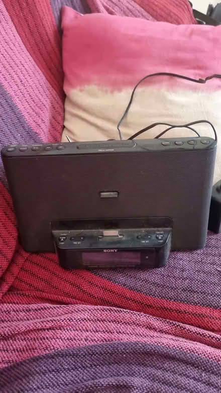 Photo of free Sony Radio/Ipod dock with alarm (Freehold LA1) #1