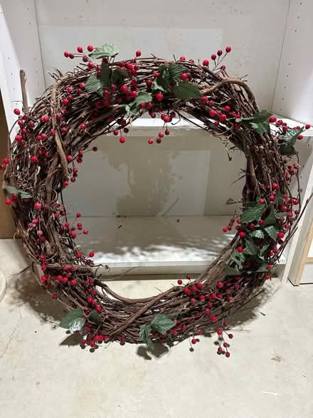 Photo of free Holiday wreath (Dunstable, MA) #2