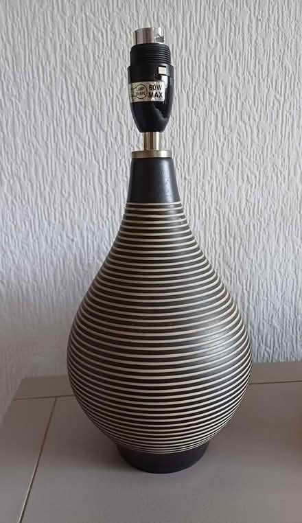 Photo of free Table lamp, grey, medium size (Ty Canol, Cwmbran.) #2