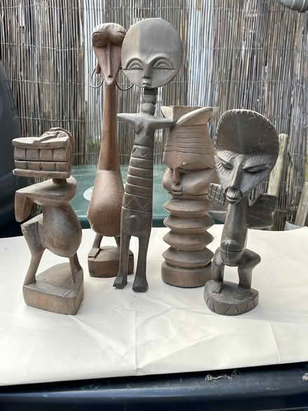 Photo of free 5 Kenyan gods, carved wood (BD18 Shipley) #1