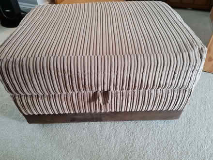 Photo of free Footstool ottoman. (Peasedown St John CP) #2