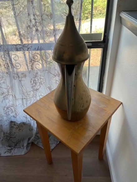 Photo of free Brass Middle Eastern Water Pitcher (Tramway/Copper) #3