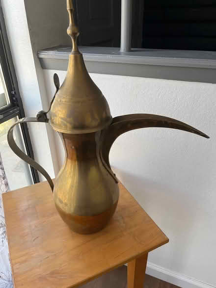 Photo of free Brass Middle Eastern Water Pitcher (Tramway/Copper) #1
