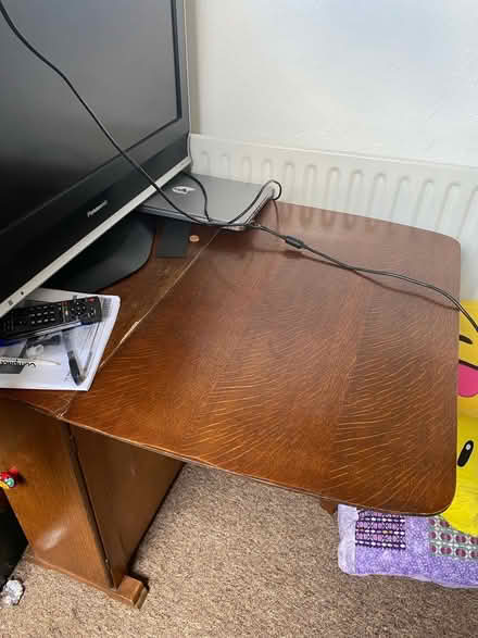 Photo of free Gate-Leg Wooden Table w/ Storage (Saltaire BD18) #1