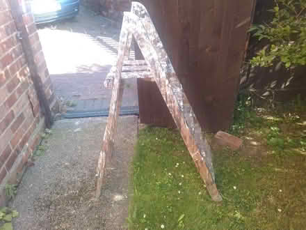 Photo of free Old wooden step ladder (Heanor DE75) #1