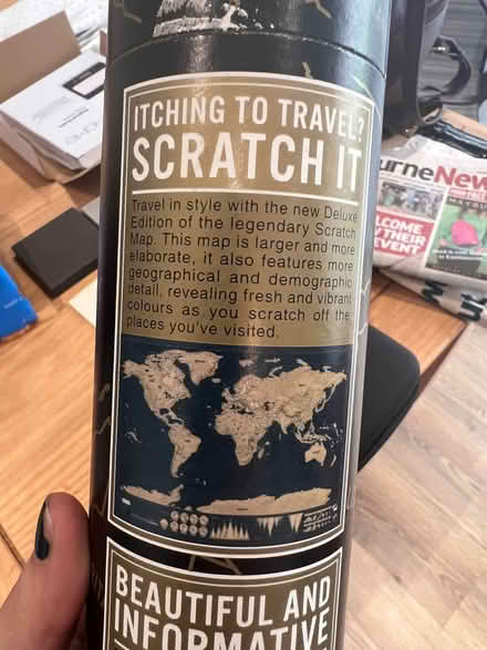 Photo of free Lightly used scratch map (Seaside BN23) #3