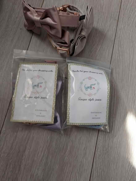 Photo of free 4 satin small dog collars (Chessington KT9) #2