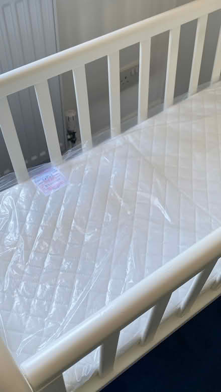 Photo of free Swinging Crib with New Mattress (Crowthorne RG45) #2