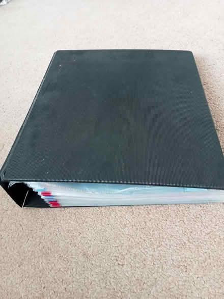 Photo of free Arch lever folder full of inserts (Streethay) #1