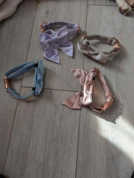 Photo of free 4 satin small dog collars (Chessington KT9) #1