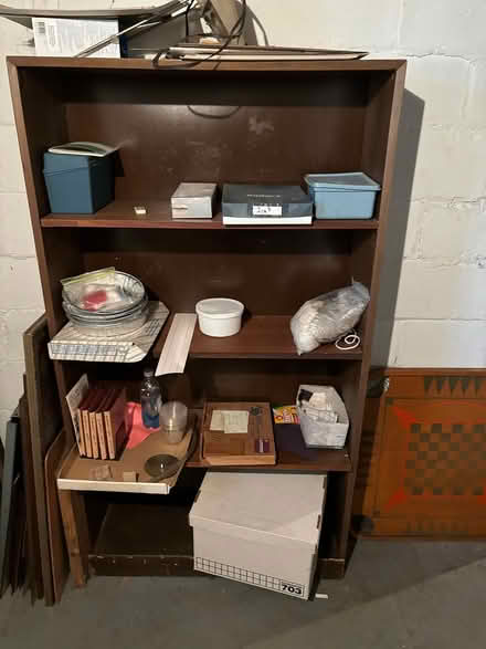 Photo of free tall wood shelf (32 Ridge Road, 48069) #1