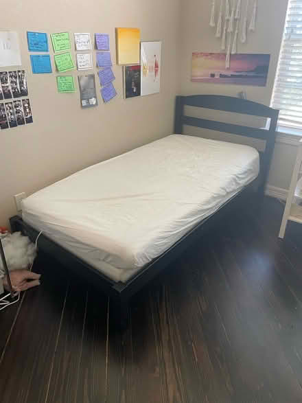 Photo of free Twin bed - black (Towne Lake / Cypress) #1