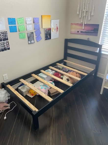 Photo of free Twin bed - black (Towne Lake / Cypress) #2