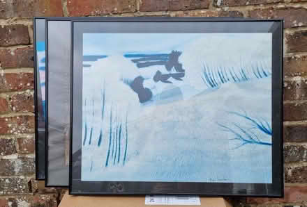 Photo of free Three large 60x50cm black metal picture frames (Sunnyside RH19) #1