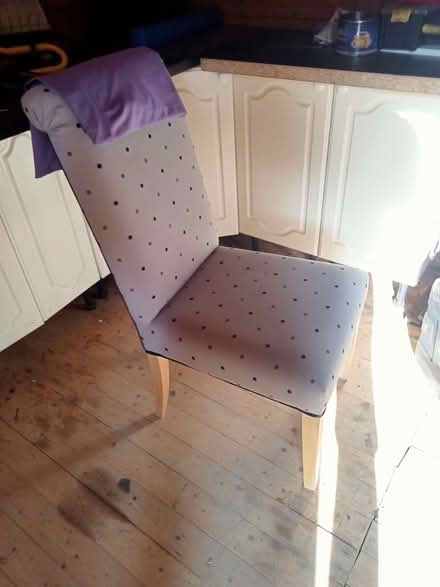 Photo of free Wooden legged upholstered chair one of (Polegate BN26) #1