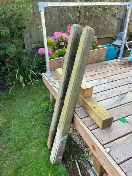 Photo of free 2 x 4” concrete fence posts (BA2 5) #1