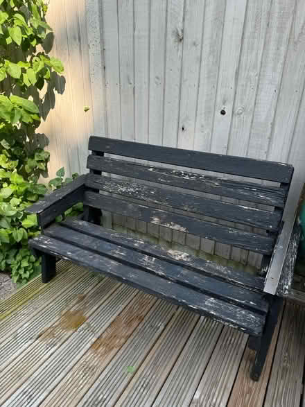 Photo of free Wooden garden bench (B17) #1