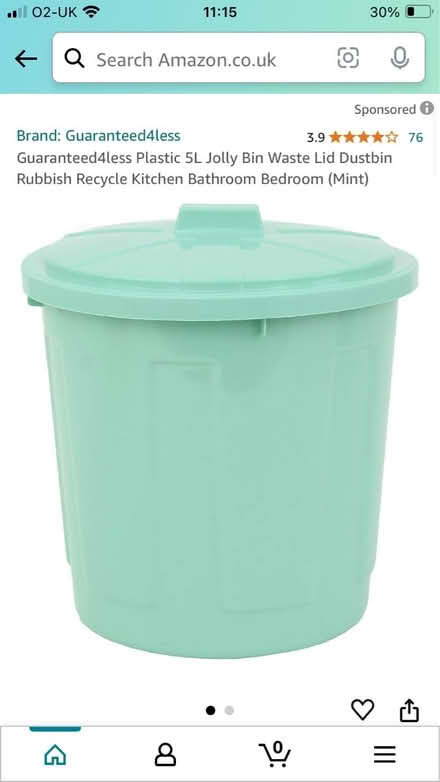 Photo of Plastic bin with lid (Biddenham, Bedford) #2