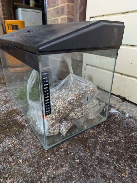 Photo of free Glass rectangular fish tank with lid (Lightwater GU18) #2