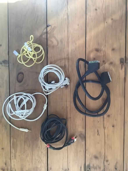 Photo of free Assorted cables and leads (Cotteridge B30) #1