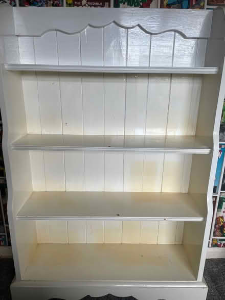 Photo of free Mahogany shelving unit (Weaverham) #1