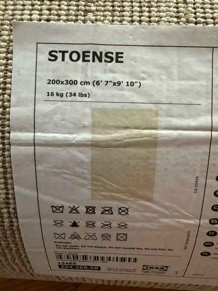 Photo of free Ikea Stonese Rug Beige 6’7” x 9’10” (Saratoga) #2