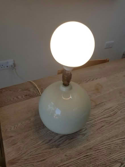 Photo of free Table lamp - round porcelain (Northfields, Ealing W5) #2