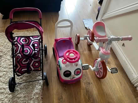 Photo of free Children’s bike and toy pushchair (Oakwood Park DE21) #2