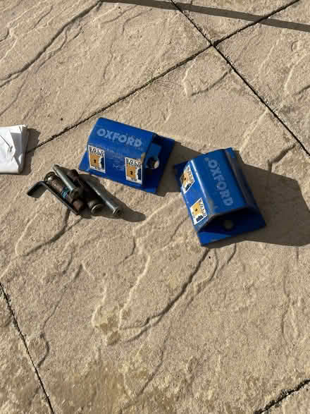 Photo of free Two Oxford security anchors for bike or motorbike (Sheldon B92) #1