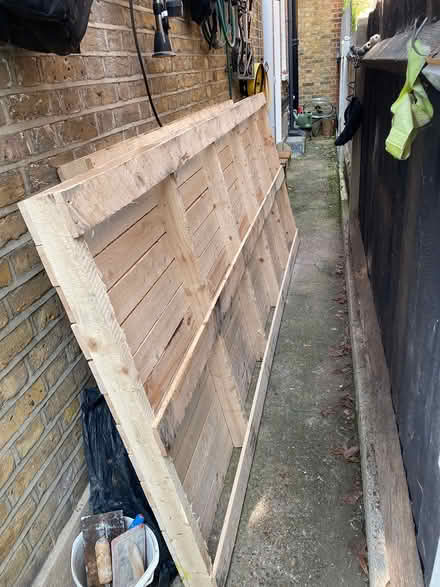 Photo of free Wooden pallets - new, dry wood (London, Barnes, SW13) #1
