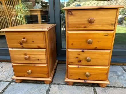 Photo of free Two small pine drawer units (Lymington SO41) #1