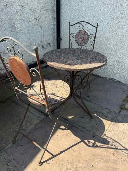 Photo of free Bistro table & chair set (Polegate BN24) #3