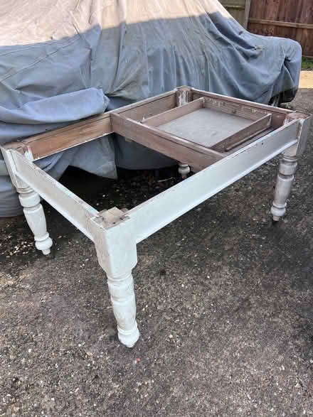 Photo of free Project. Very old pine farmhouse table base (Great Dunham PE32) #2